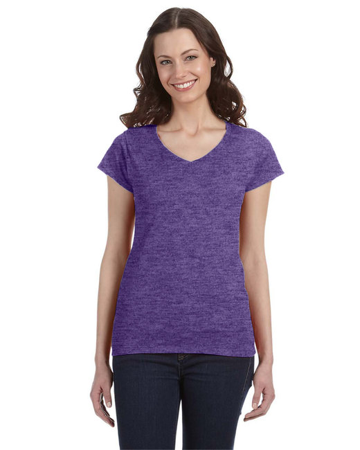 Ladies' SoftStyle® Fitted V-Neck T-Shirt