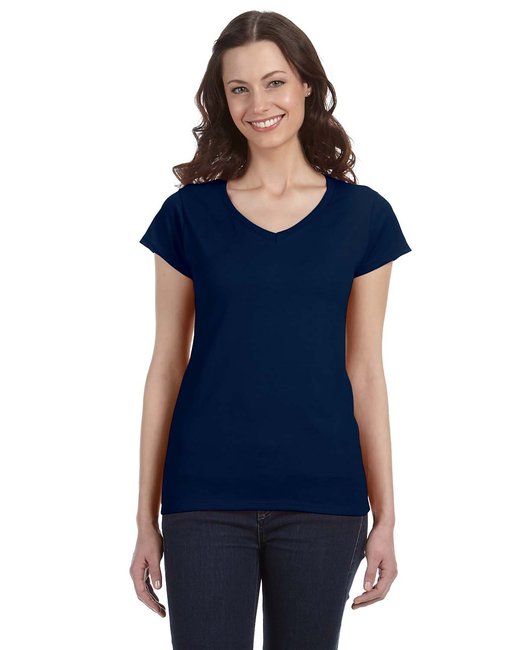 Ladies' SoftStyle® Fitted V-Neck T-Shirt