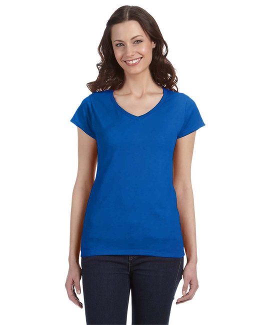 Ladies' SoftStyle® Fitted V-Neck T-Shirt