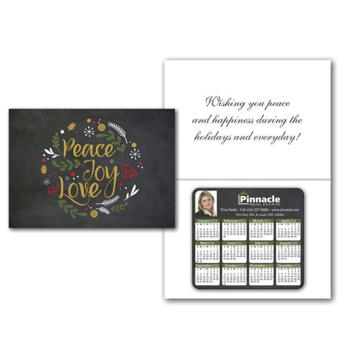 Greeting Card with Magnetic Calendar