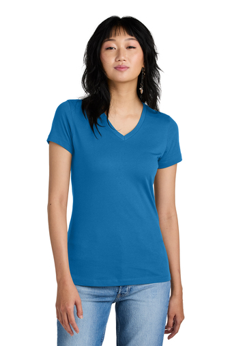 District Made® - Ladies Perfect Weight® V-Neck Tee
