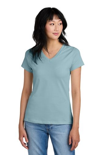 District Made® - Ladies Perfect Weight® V-Neck Tee