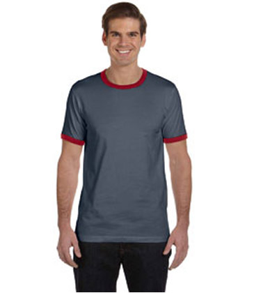 Bella + Canvas Men's Jersey Short-Sleeve Ringer T-Shirt