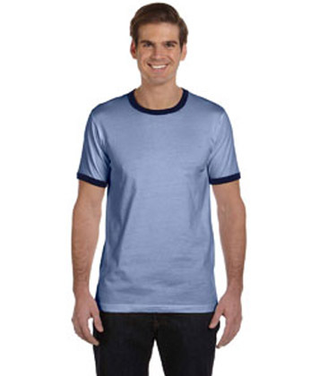 Bella + Canvas Men's Jersey Short-Sleeve Ringer T-Shirt