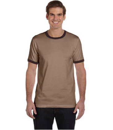 Bella + Canvas Men's Jersey Short-Sleeve Ringer T-Shirt