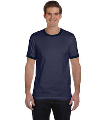 Bella + Canvas Men's Jersey Short-Sleeve Ringer T-Shirt