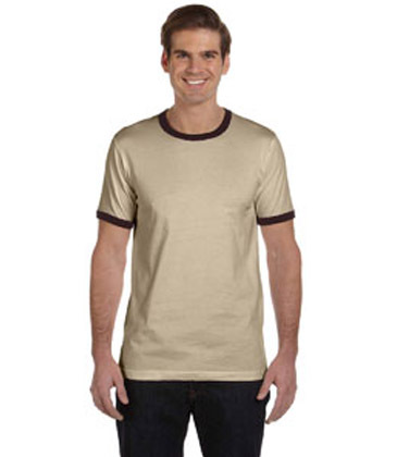 Bella + Canvas Men's Jersey Short-Sleeve Ringer T-Shirt