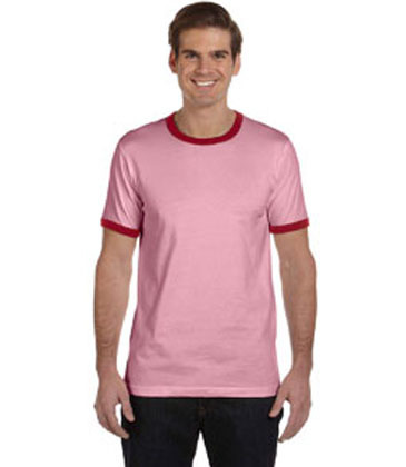 Bella + Canvas Men's Jersey Short-Sleeve Ringer T-Shirt