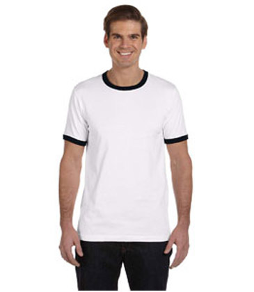 Bella + Canvas Men's Jersey Short-Sleeve Ringer T-Shirt