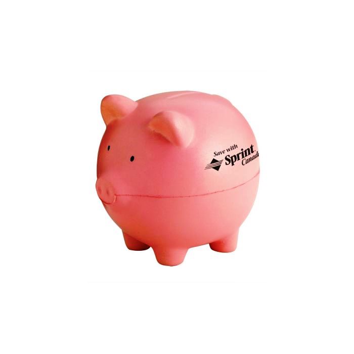 Pink Piggy Bank Stress Shape