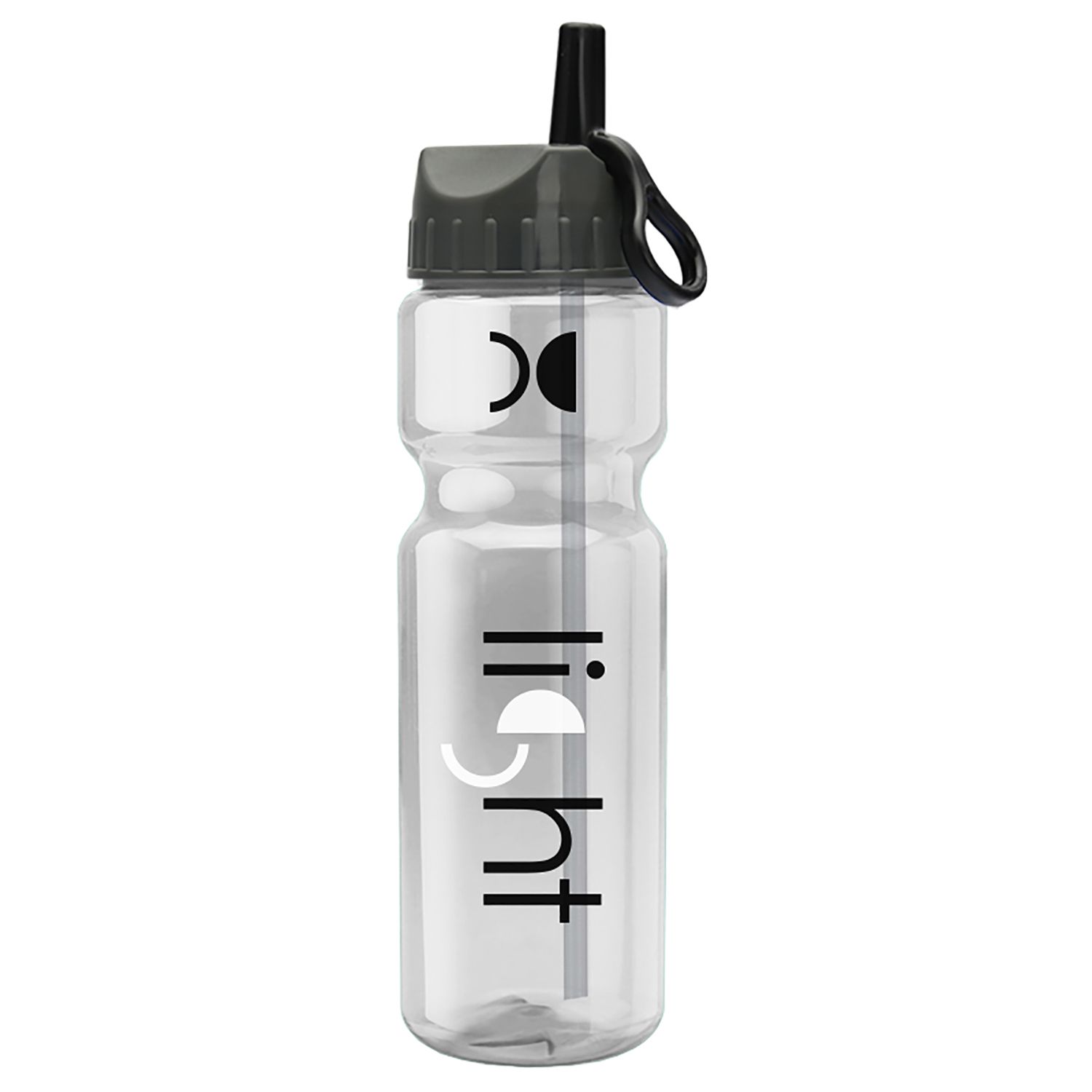 Champion - 28 oz. Trans. Bottle - Flip Straw Lid