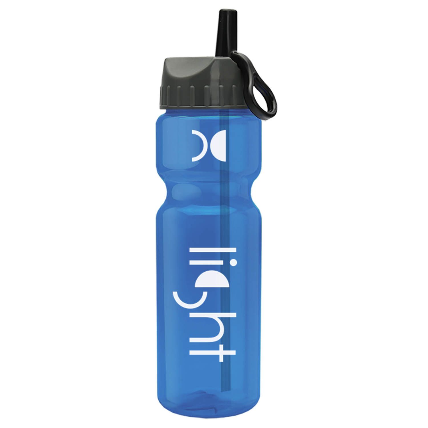 Champion - 28 oz. Trans. Bottle - Flip Straw Lid