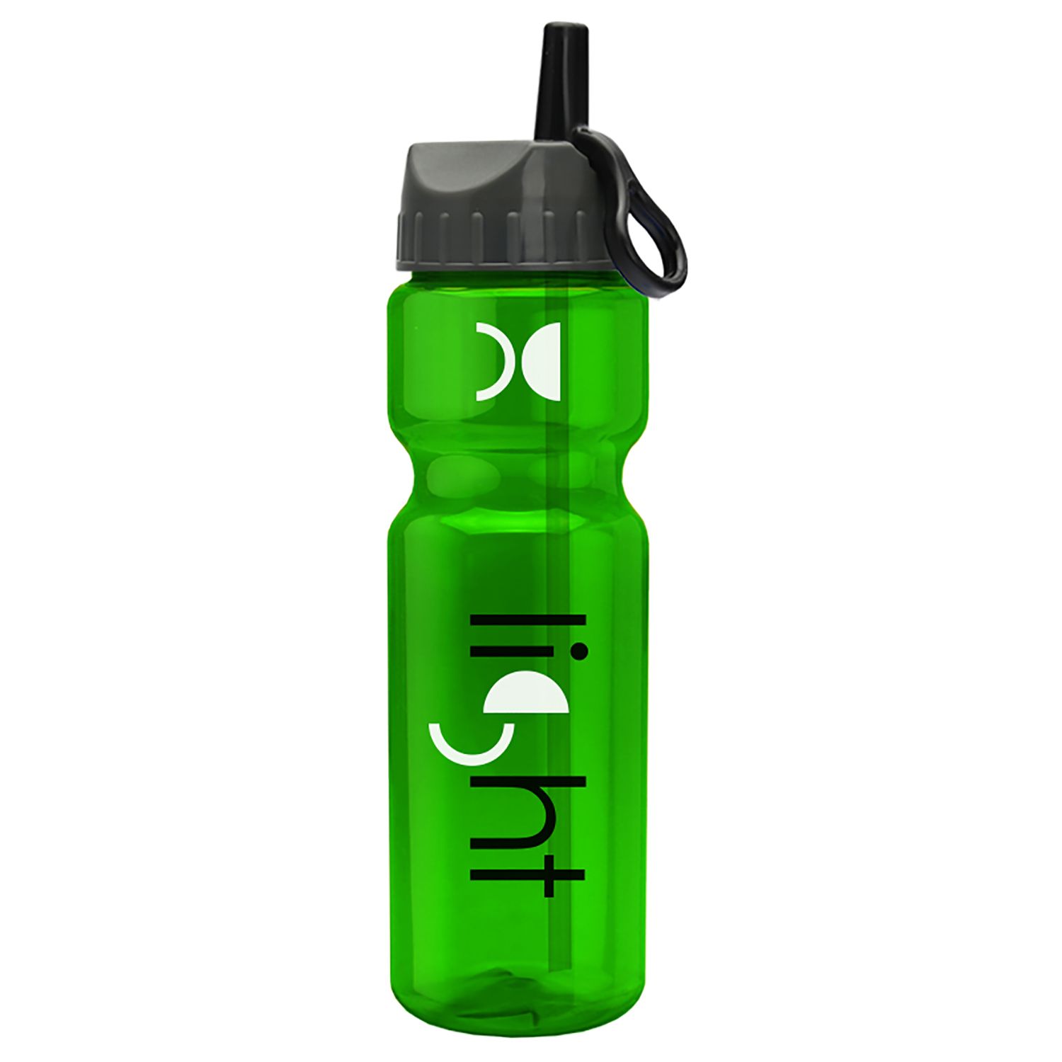 Champion - 28 oz. Trans. Bottle - Flip Straw Lid