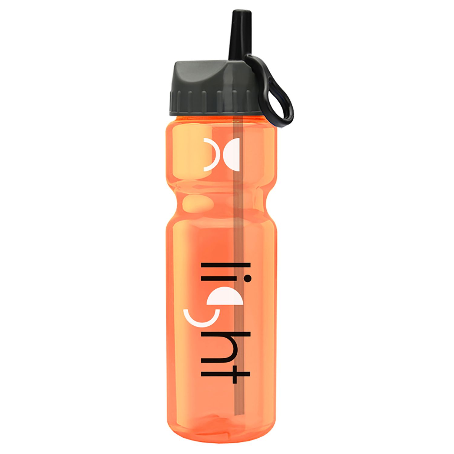 Champion - 28 oz. Trans. Bottle - Flip Straw Lid
