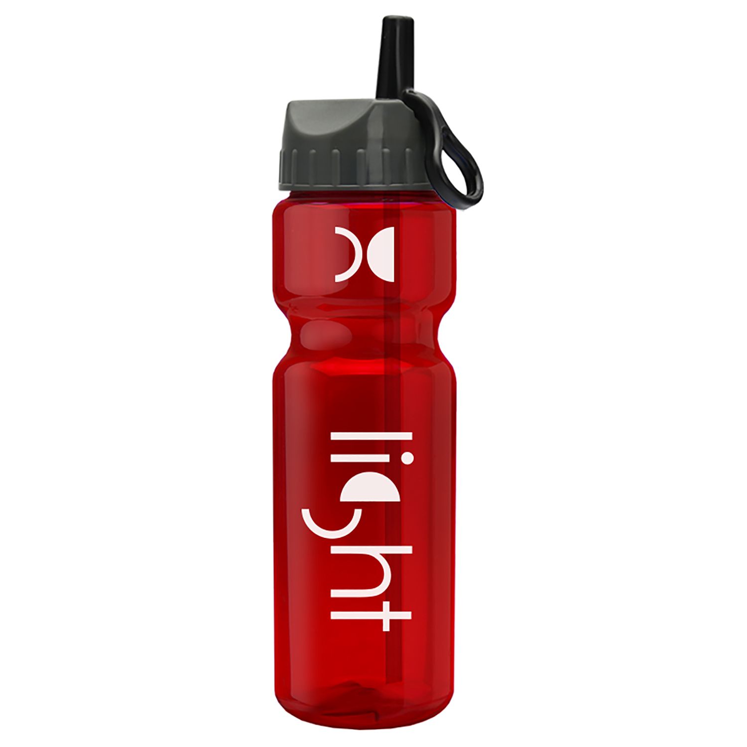 Champion - 28 oz. Trans. Bottle - Flip Straw Lid