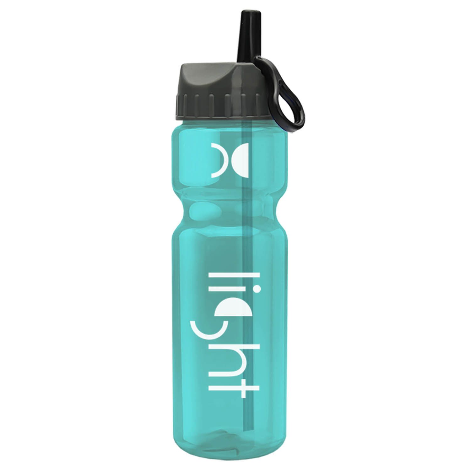 Champion - 28 oz. Trans. Bottle - Flip Straw Lid
