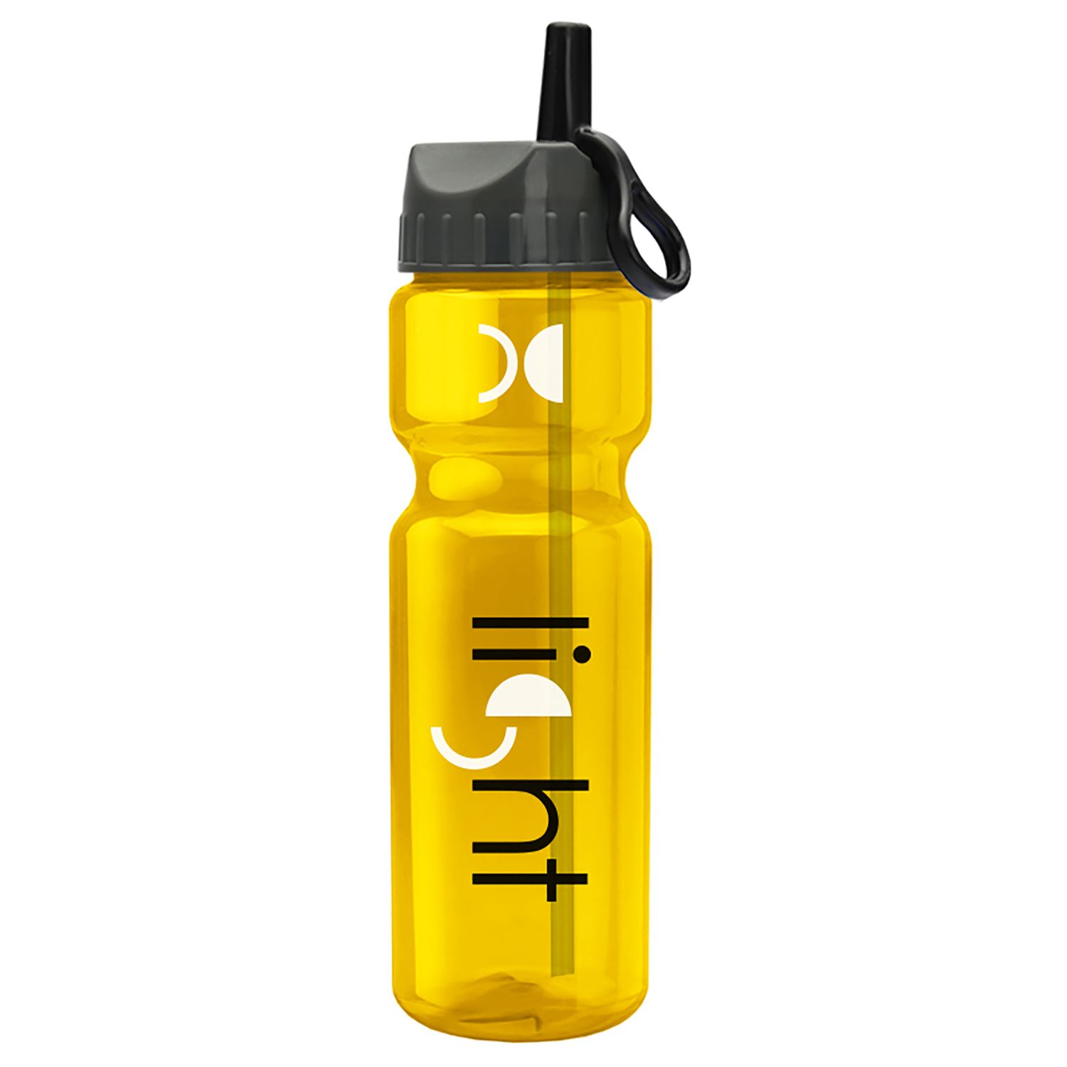 Champion - 28 oz. Trans. Bottle - Flip Straw Lid