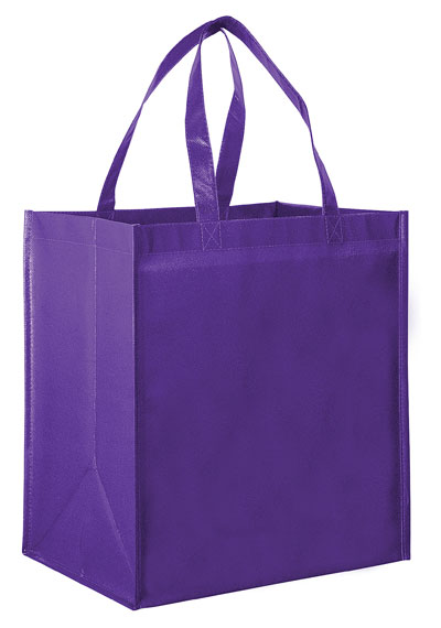 Gloss Laminated Designer Grocery Tote Bag with Poly Board Insert