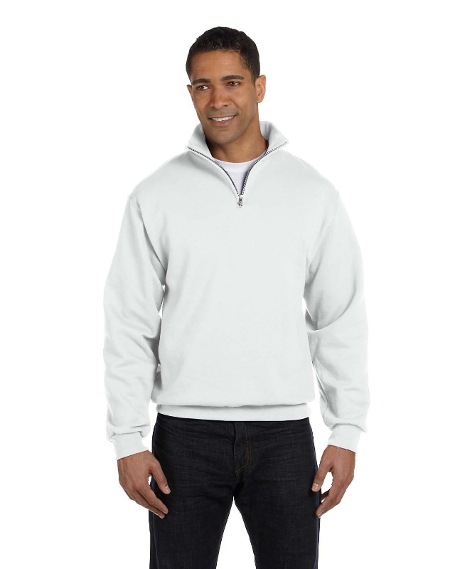 Adult NuBlend® Quarter-Zip Cadet Collar Sweatshirt