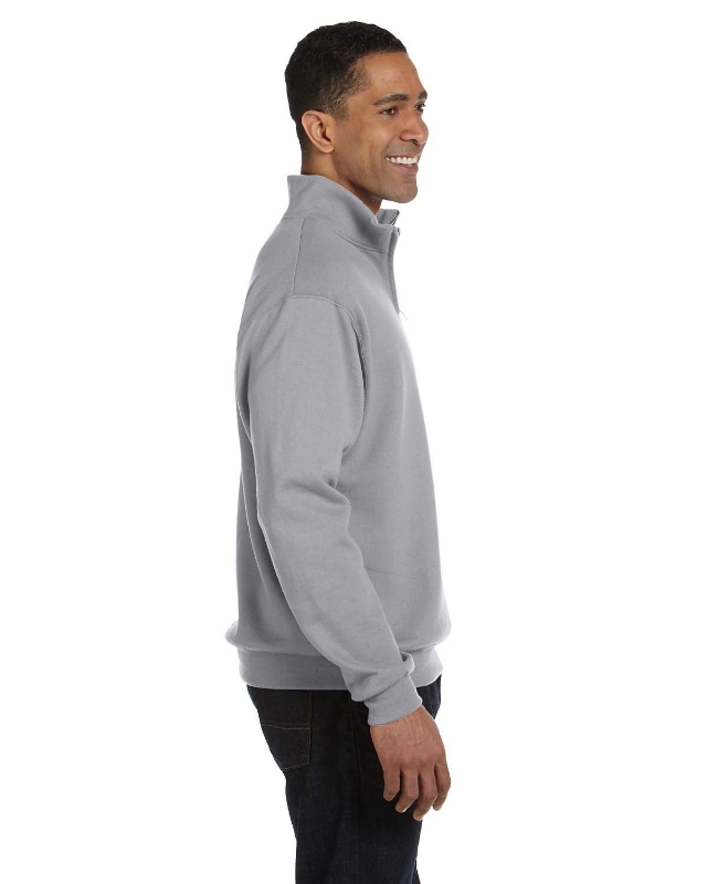 Adult NuBlend® Quarter-Zip Cadet Collar Sweatshirt