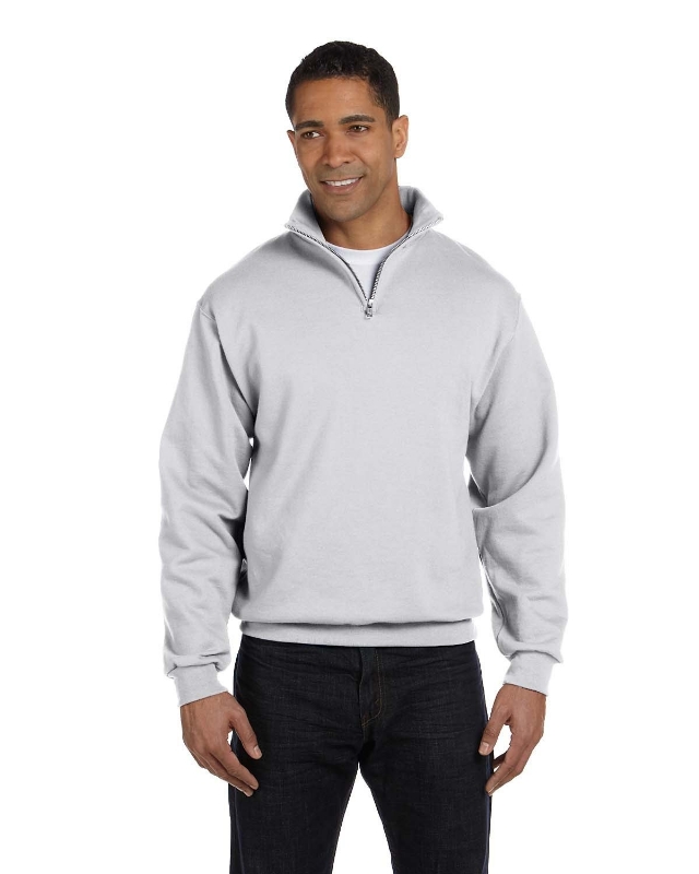Adult NuBlend® Quarter-Zip Cadet Collar Sweatshirt