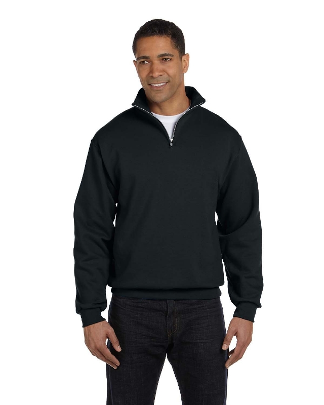 Adult NuBlend® Quarter-Zip Cadet Collar Sweatshirt