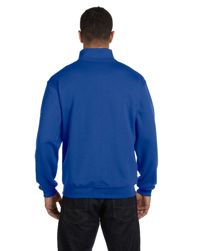 Adult NuBlend® Quarter-Zip Cadet Collar Sweatshirt