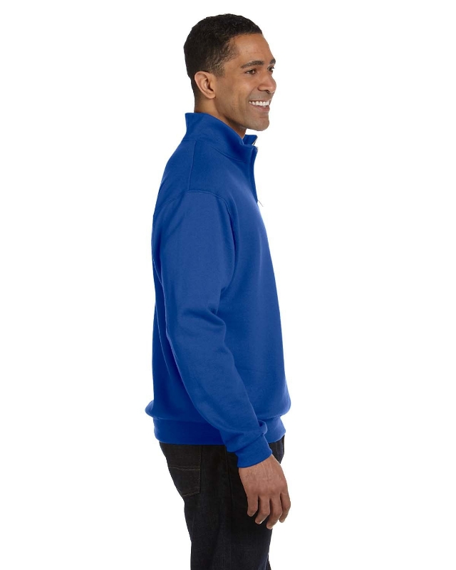 Adult NuBlend® Quarter-Zip Cadet Collar Sweatshirt