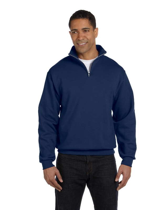 Adult NuBlend® Quarter-Zip Cadet Collar Sweatshirt