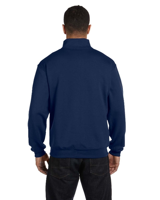 Adult NuBlend® Quarter-Zip Cadet Collar Sweatshirt