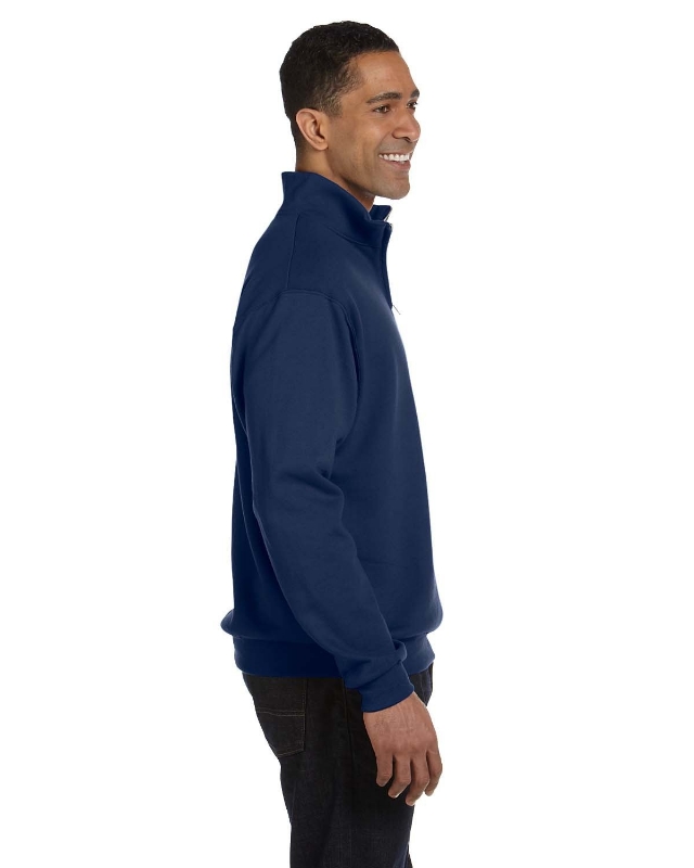 Adult NuBlend® Quarter-Zip Cadet Collar Sweatshirt