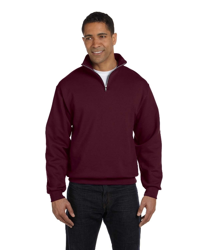 Adult NuBlend® Quarter-Zip Cadet Collar Sweatshirt
