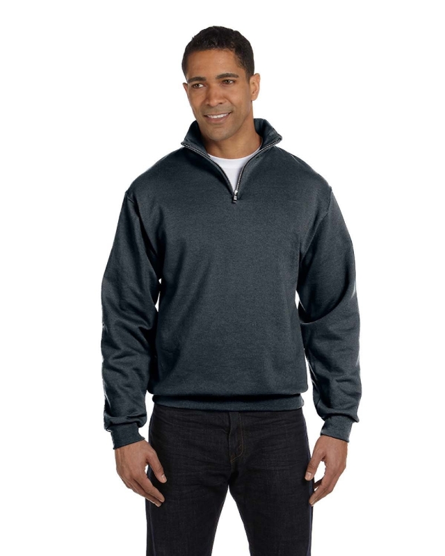 Adult NuBlend® Quarter-Zip Cadet Collar Sweatshirt