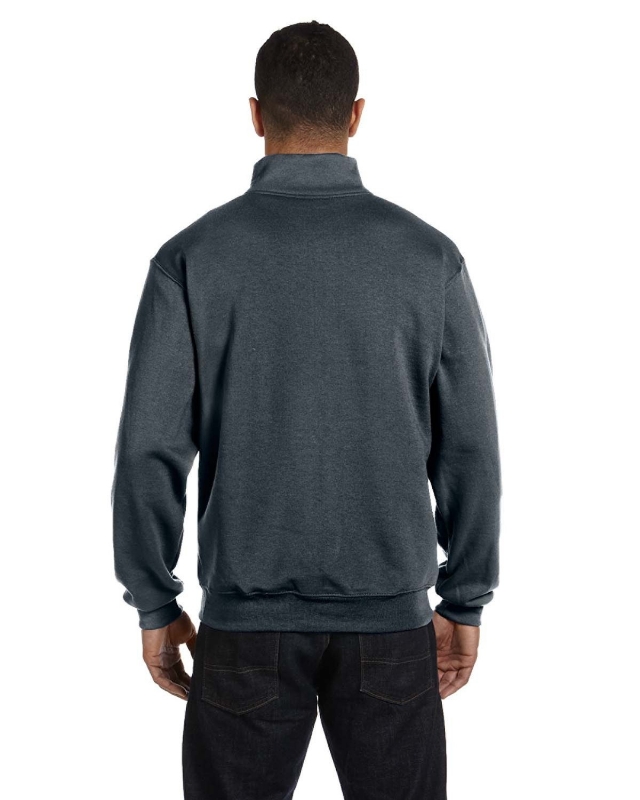 Adult NuBlend® Quarter-Zip Cadet Collar Sweatshirt