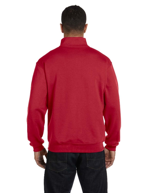 Adult NuBlend® Quarter-Zip Cadet Collar Sweatshirt