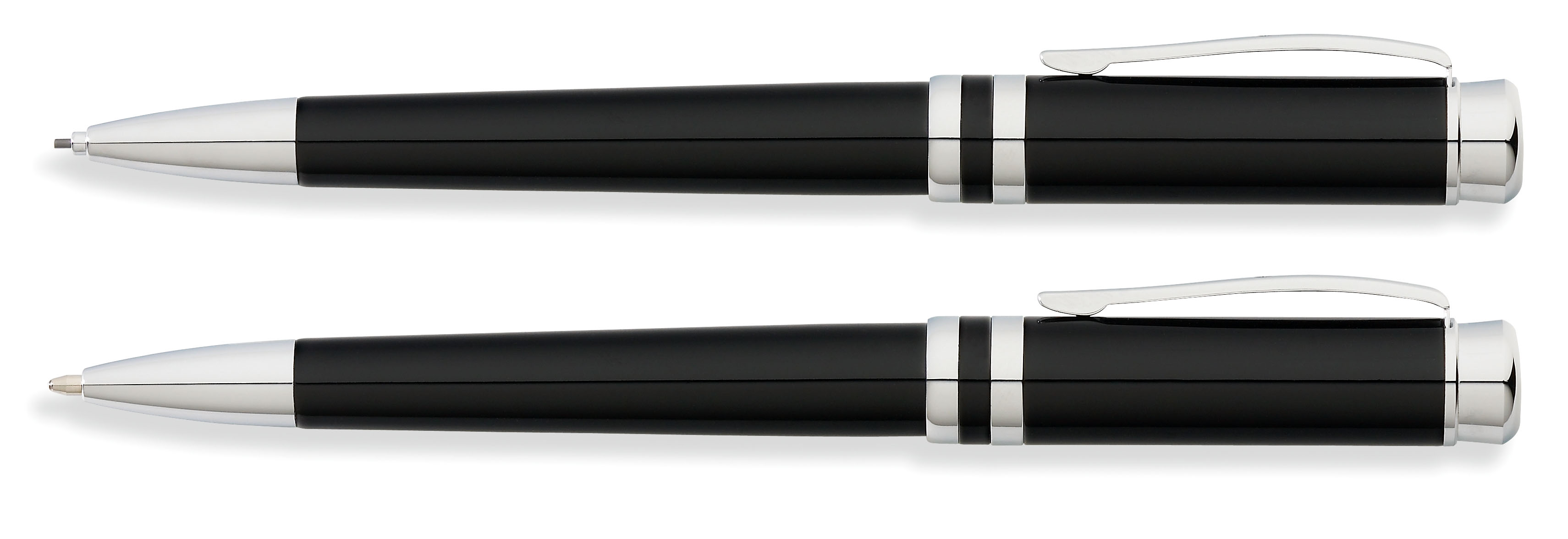 Freemont Deco Black Lacquer Ballpoint Pen and 0.9mm Pencil Set