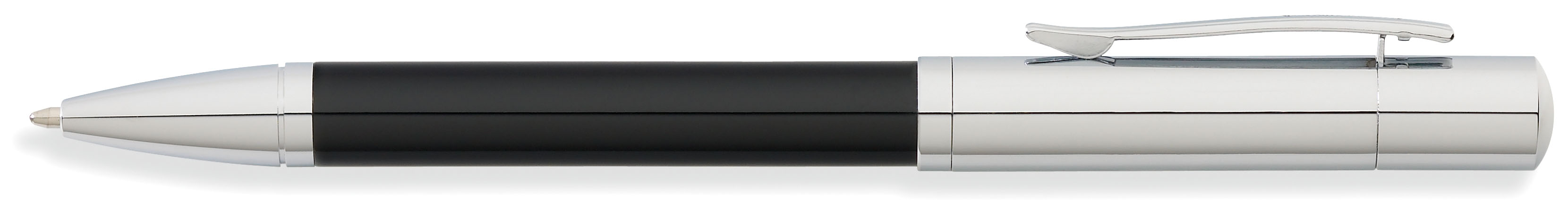 Greenwich Chrome/Tuxedo Black Lacquer Ballpoint Pen