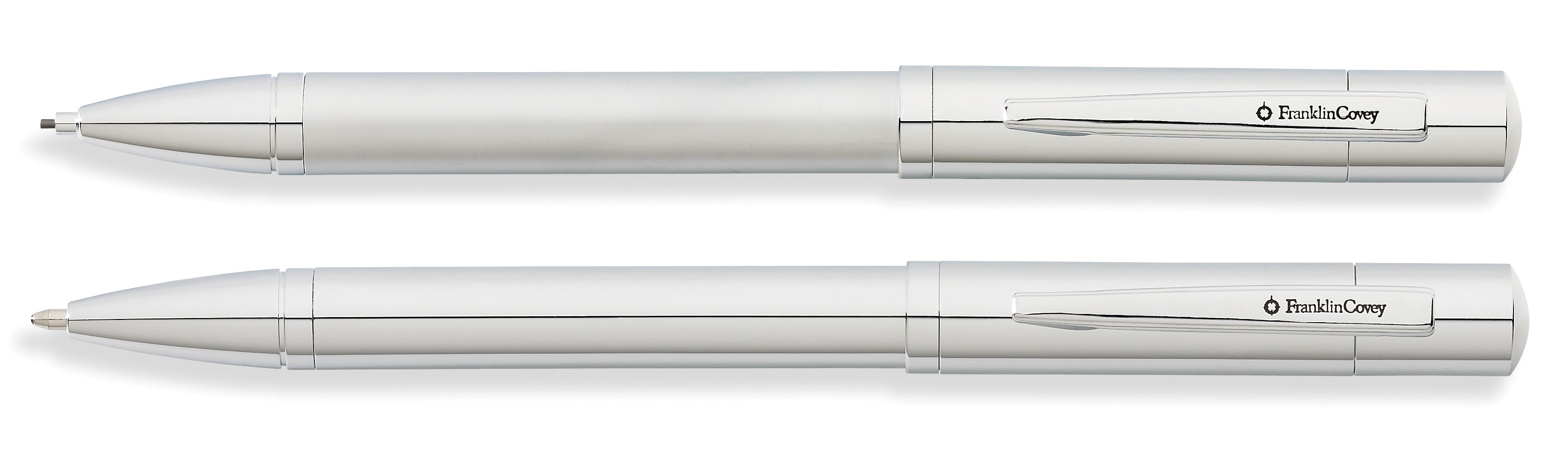 Greenwich Satin Chrome Ballpoint Pen and 0.9mm Pencil Set