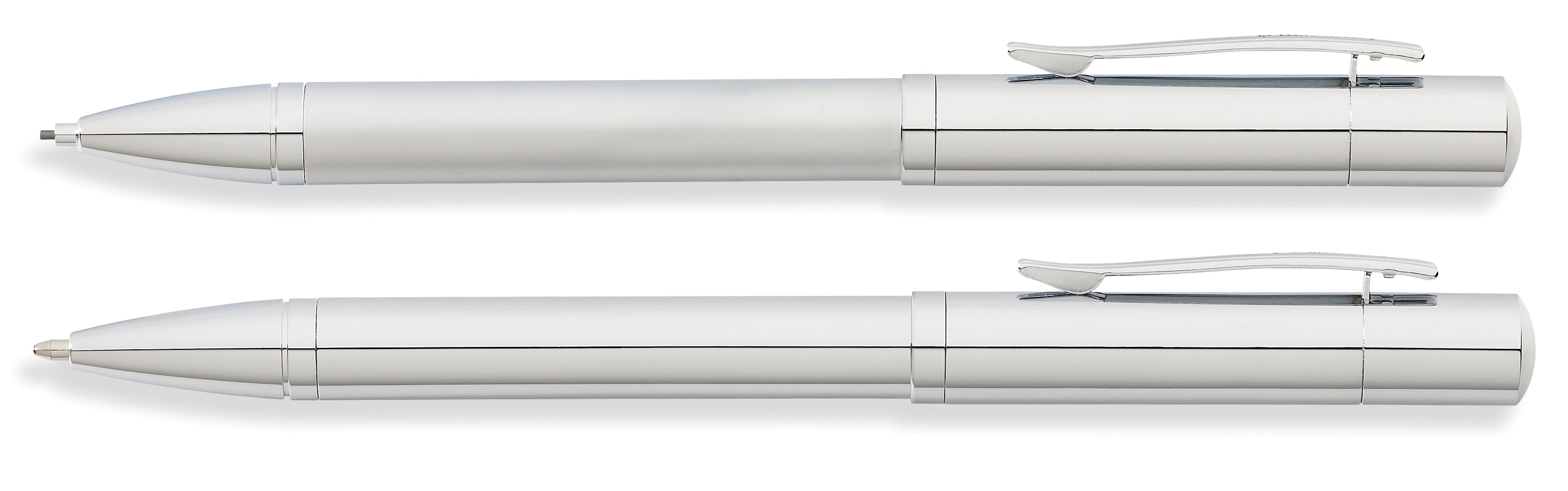 Greenwich Satin Chrome Ballpoint Pen and 0.9mm Pencil Set