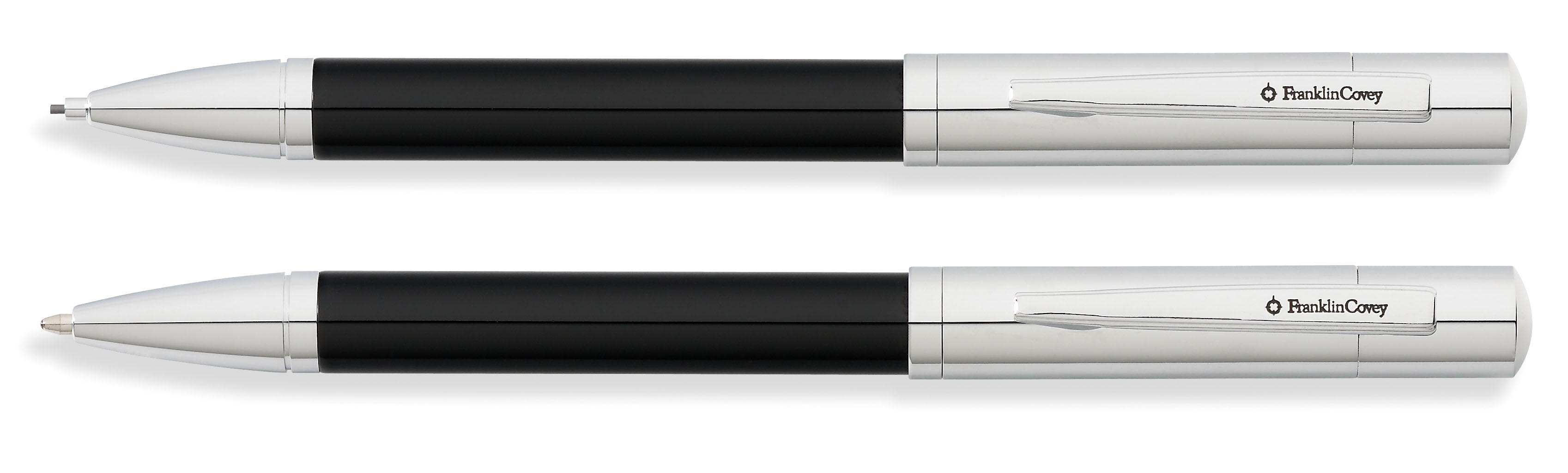 Greenwich Chrome & Black Ballpoint Pen & 0.9mm Pencil Set