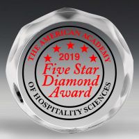 Scalloped Circle Paperweight Award - 4” dia x 3/4”