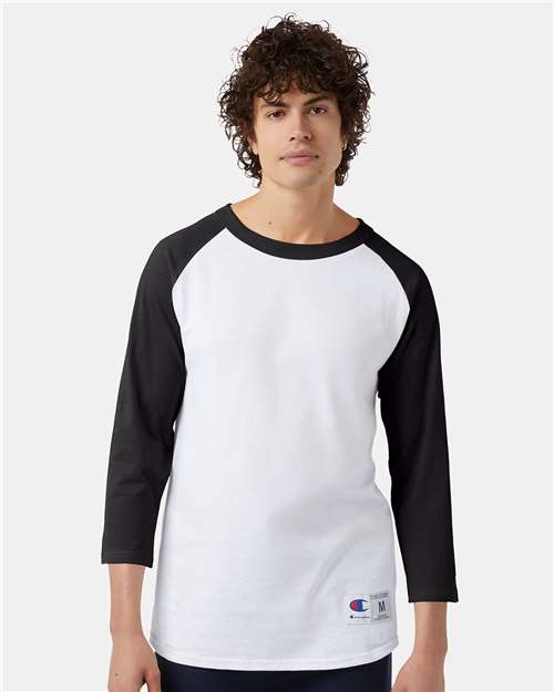 Champion Unisex Raglan Sleeve Baseball T-Shirt