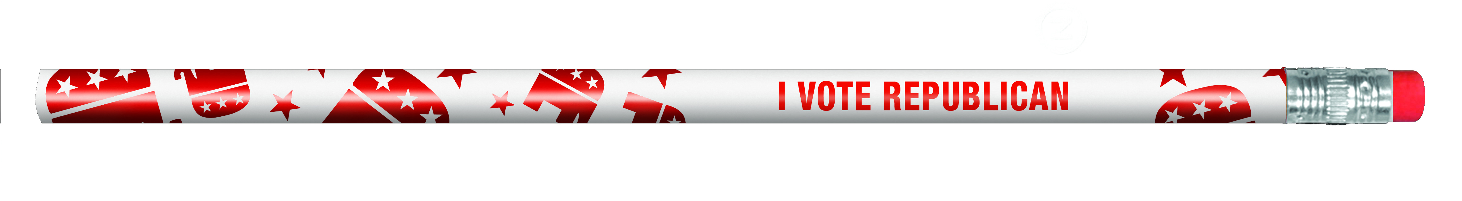 Political Foil Pencil - Republican