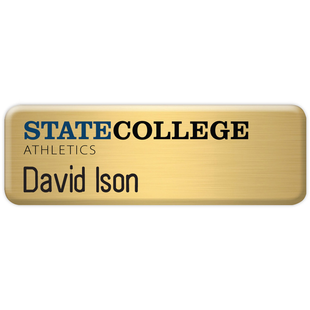 NY Custom Metal Name Badge ( between 0 and 3 sq. in.)