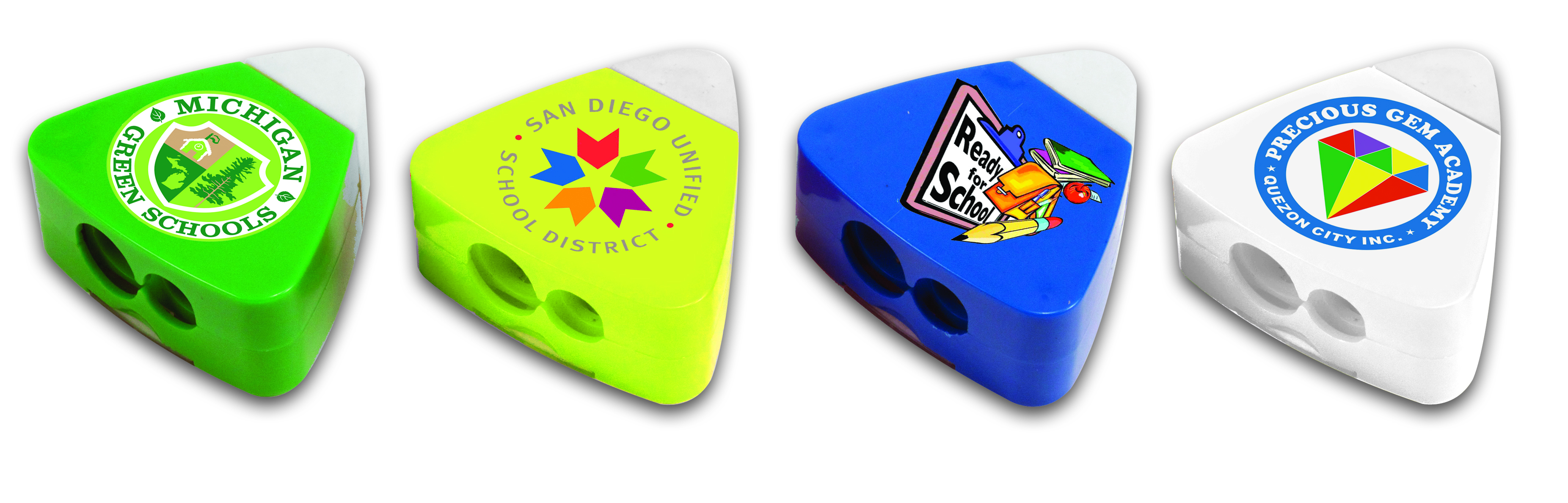 The Triad Eraser & Sharpeners, Full Color Digital