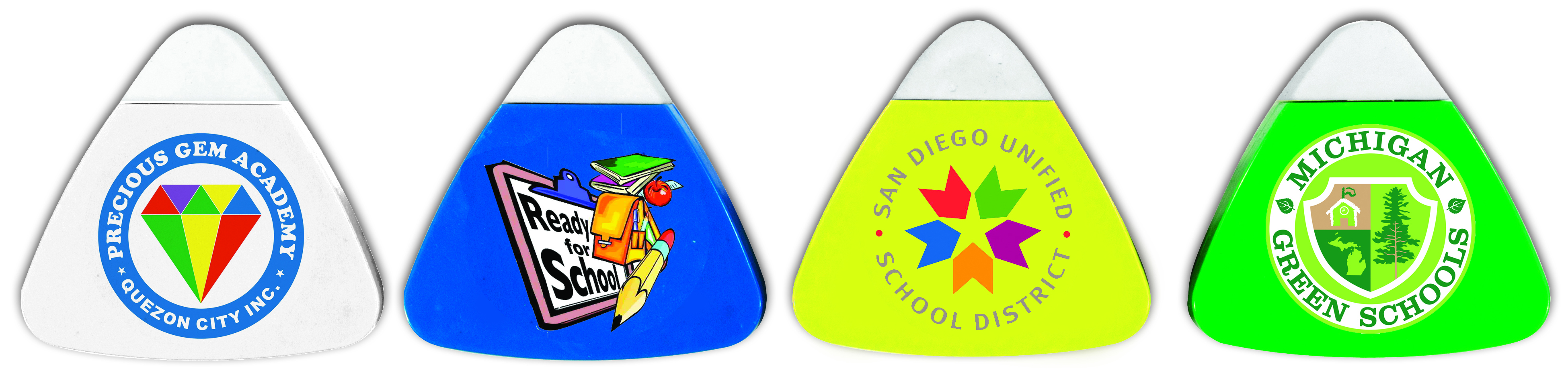 The Triad Eraser & Sharpeners, Full Color Digital