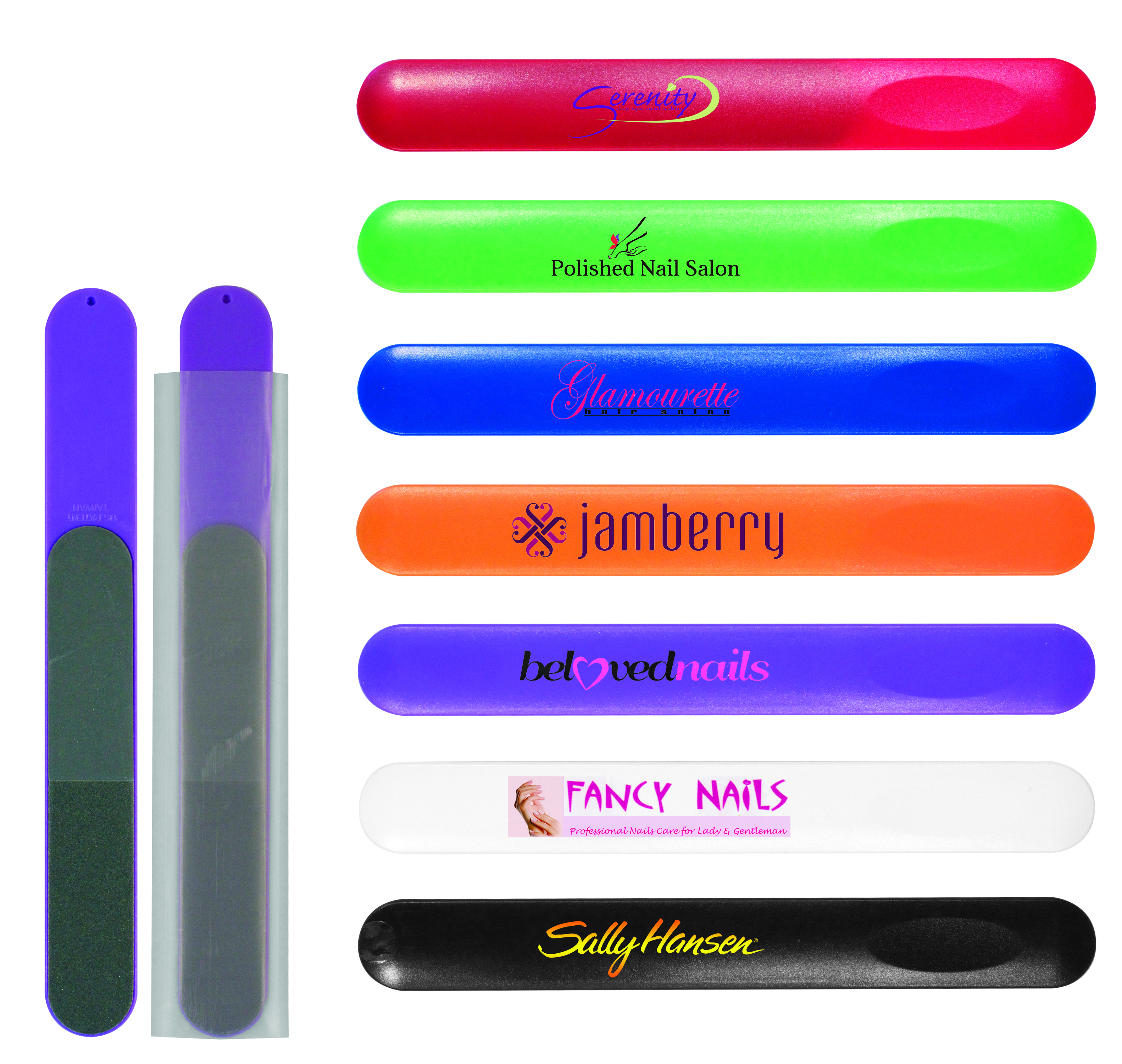 Nail File In Plastic Sleeve, Full Color Digital