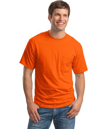 Hanes Beefy-T - 100% Cotton T-Shirt with Pocket