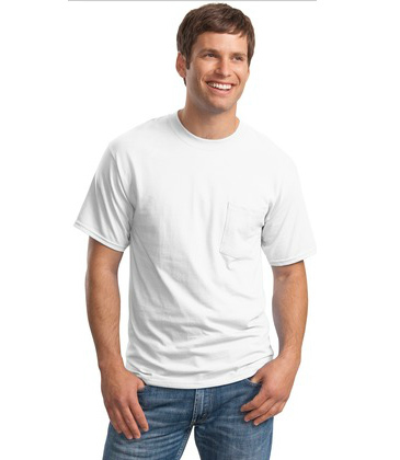 Hanes Beefy-T - 100% Cotton T-Shirt with Pocket