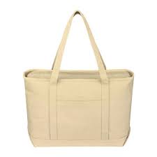 Small Cotton Canvas Yacht Tote Bag